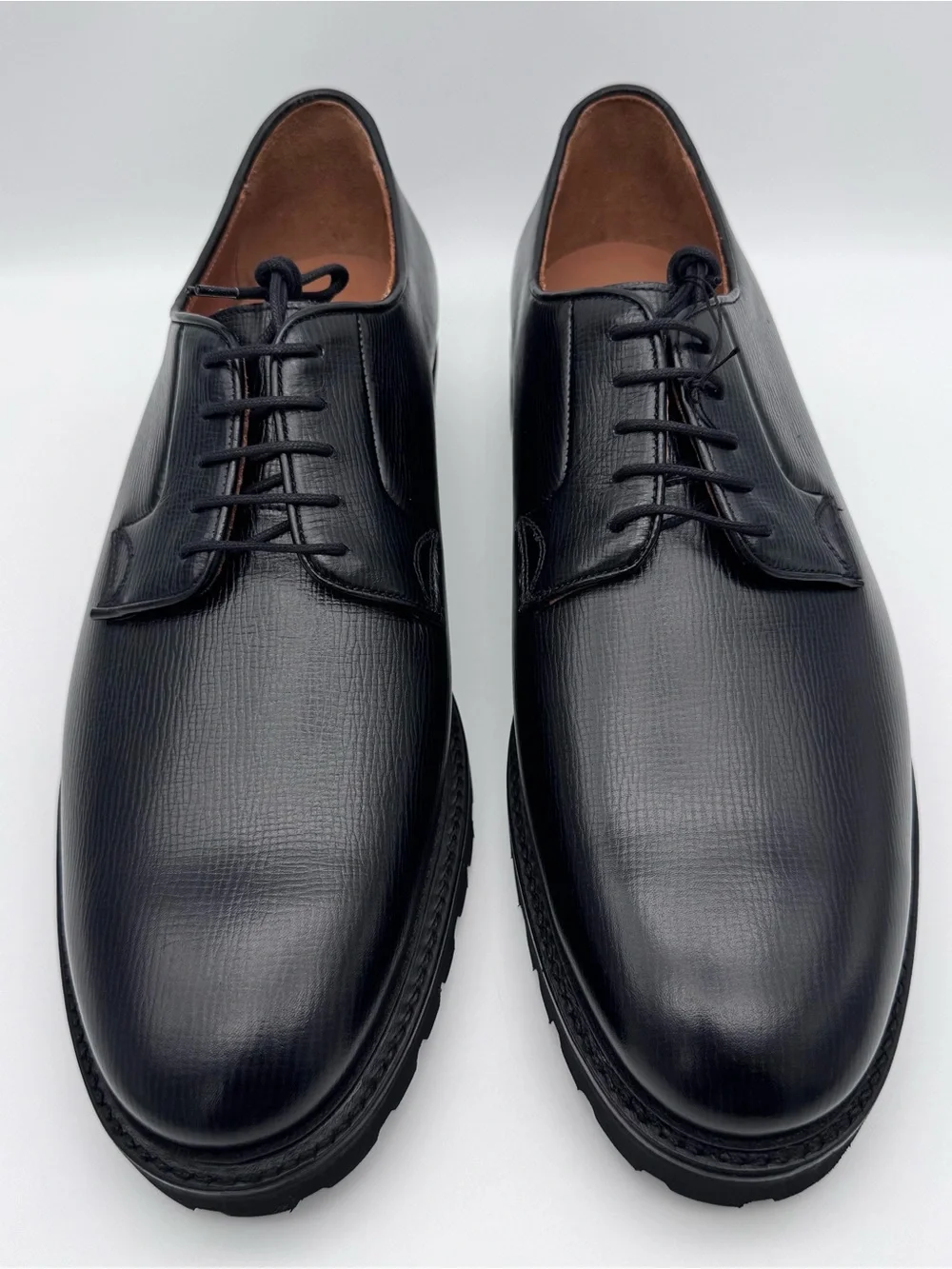 Cobbler Union The James Black Alcazar Derby Commando Sole Men US 12 UK 11 NWOB